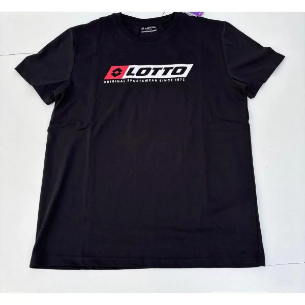 Complet LOTTO Vendu en ensemble ou à l'unité (T-Shirt seul ou short seul au choix) Noir T-Shirt