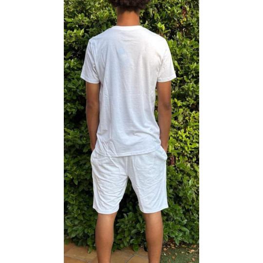 Complet LOTTO Vendu en ensemble ou à l'unité (T-Shirt seul ou short seul au choix) Blanc Face