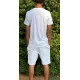 Complet LOTTO Vendu en ensemble ou à l'unité (T-Shirt seul ou short seul au choix) Blanc Face