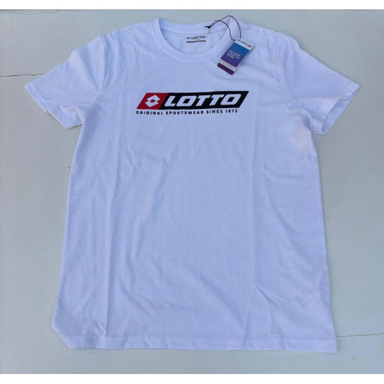 Complet LOTTO Vendu en ensemble ou à l'unité (T-Shirt seul ou short seul au choix) Blanc T-Shirt