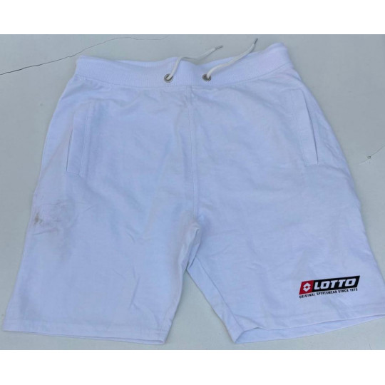 Complet LOTTO Vendu en ensemble ou à l'unité (T-Shirt seul ou short seul au choix) Blanc Short