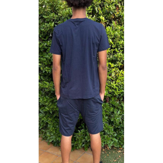 Complet LOTTO Vendu en ensemble ou à l'unité (T-Shirt seul ou short seul au choix) Bleu Marine Face