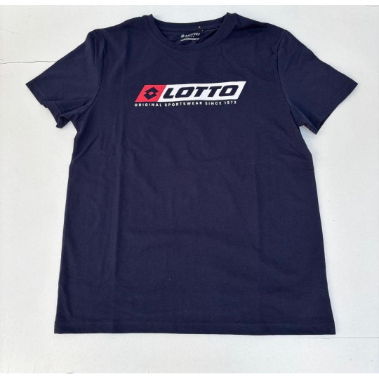 Complet LOTTO Vendu en ensemble ou à l'unité (T-Shirt seul ou short seul au choix) Bleu Marine T-Shirt
