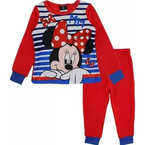Pyjama 2 Pièces Polaire Enfants MINNIE Doux et Chaud 6 Tailles Rouge Principale