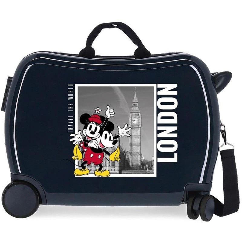 Disney Valise à Roulettes Mickey & Minnie London Noire