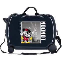 Disney Valise à Roulettes Mickey & Minnie London Noire