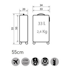 Valise Disney Enjoy Minnie Icon 55 cm Rose Fuchsia