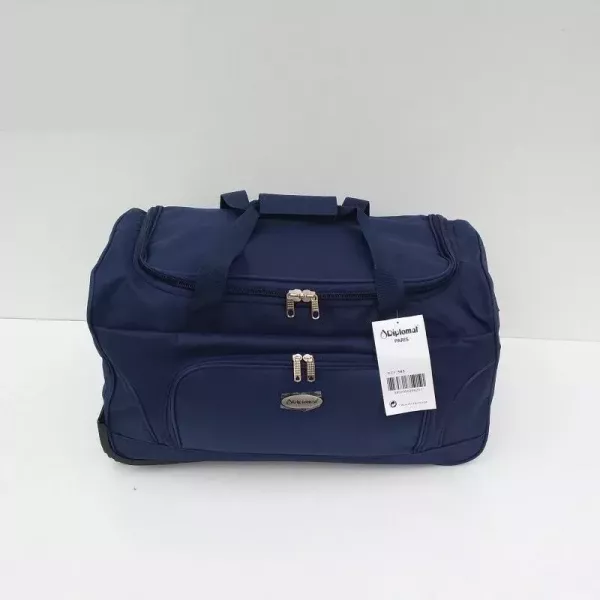 55 Cm (CABINE) Bleu Sacs De Voyage Valise Bagage A Main á Roulettes Diplomat Paris Face