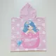 Serviette Poncho De Bain Microfibres À Capuche Sirène Et Licorne Face Arrière