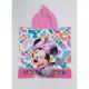 Serviette Poncho De Bain Microfibres À Capuche Minnie Disney Face Arrière