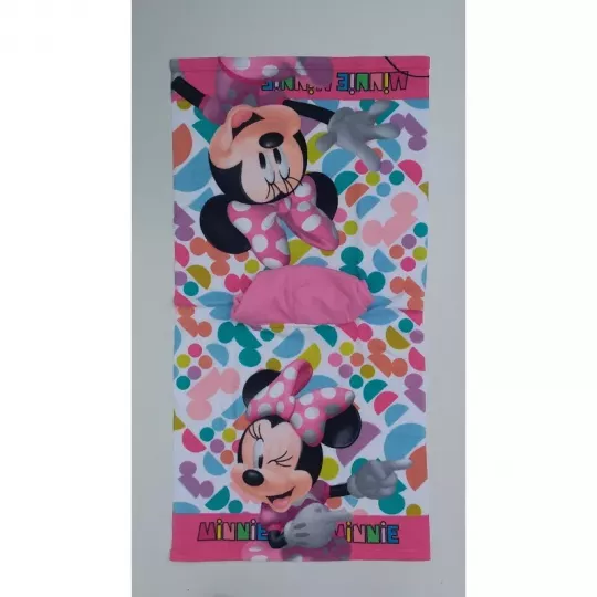 Serviette Poncho De Bain Microfibres À Capuche Minnie Disney Déplier Mode Serviette