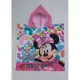 Serviette Poncho De Bain Microfibres À Capuche Minnie Disney Face Avant