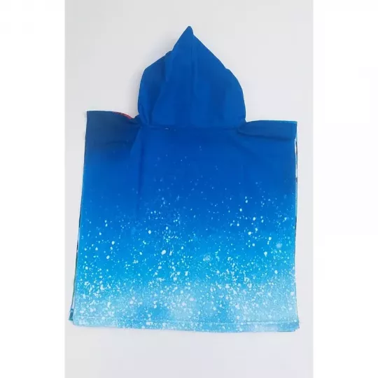 Serviette Poncho De Bain Microfibres À Capuche Avengers, Hulk Face Arrière