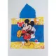 Serviette Poncho De Bain Microfibres À Capuche Mickey Disney Face Arrière