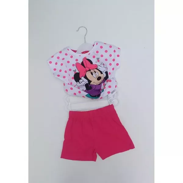 Ensemble Short Tee Shirt 100% Coton Enfant MINNIE DISNEY Rose Autres