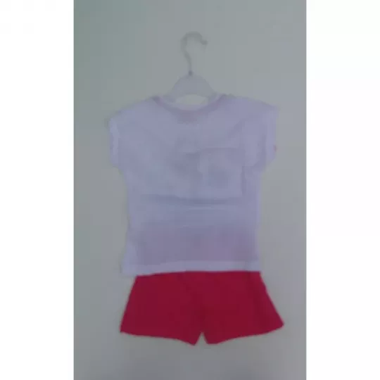 Ensemble Short Tee Shirt 100% Coton Enfant MINNIE DISNEY Rose Dos
