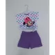Ensemble Short Tee Shirt 100% Coton Enfant MINNIE DISNEY Violet Autres
