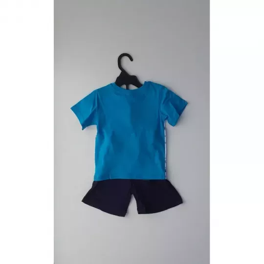 Ensemble Short Tee Shirt 100% Coton Enfant SPIDERMAN MARVEL Bleu Clair Dos