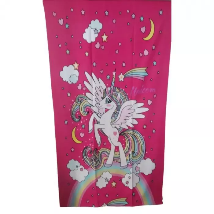 Grande Serviette De Plage Drap De Bain Microfibres Fée Licorne Principale