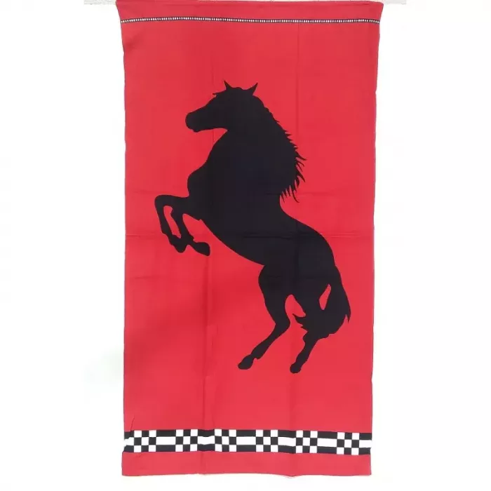 Grande Serviette De Plage Drap De Bain Microfibres Cheval Cabré principale