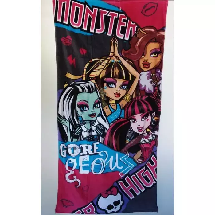 Serviette Drap De plage, Piscine 100% Coton Monster High Principale